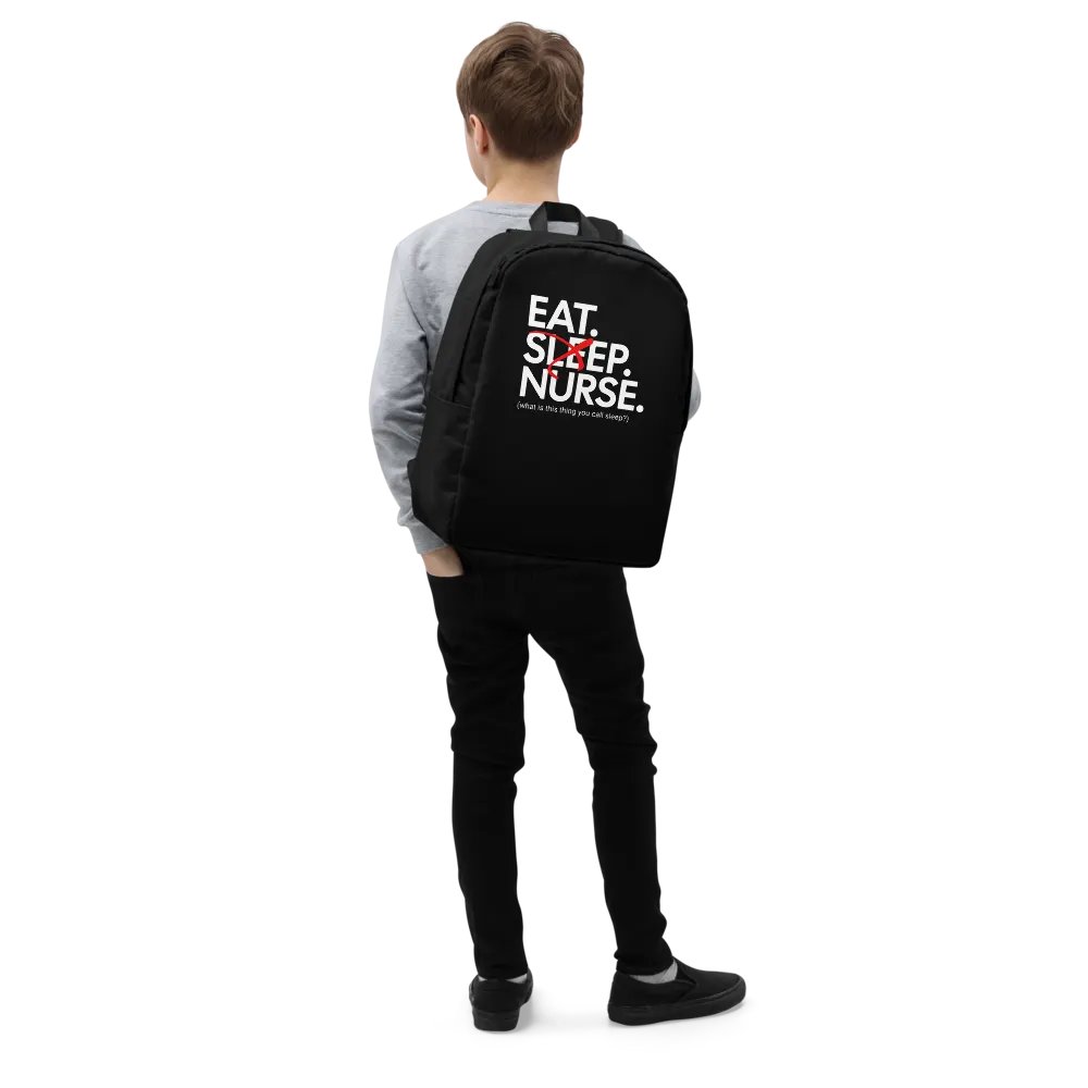 Eat Sleep Nurse Backpack (Large/Black) product image (4)