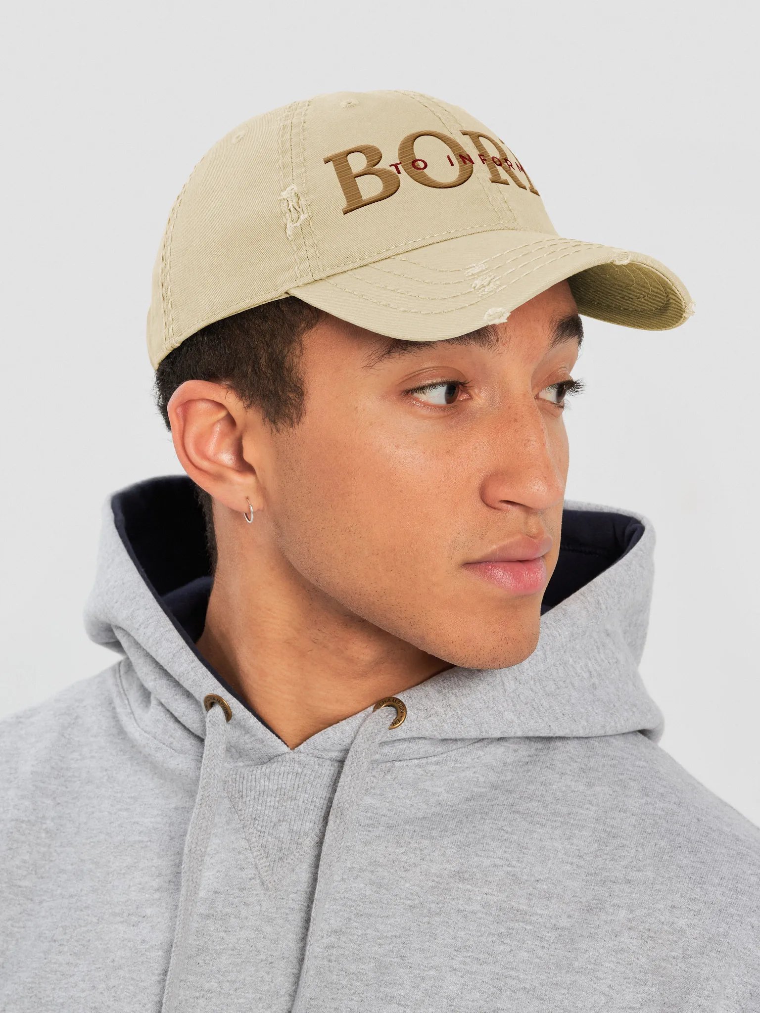 Born to Inform Manifestor Hat (Beige) product image (8)