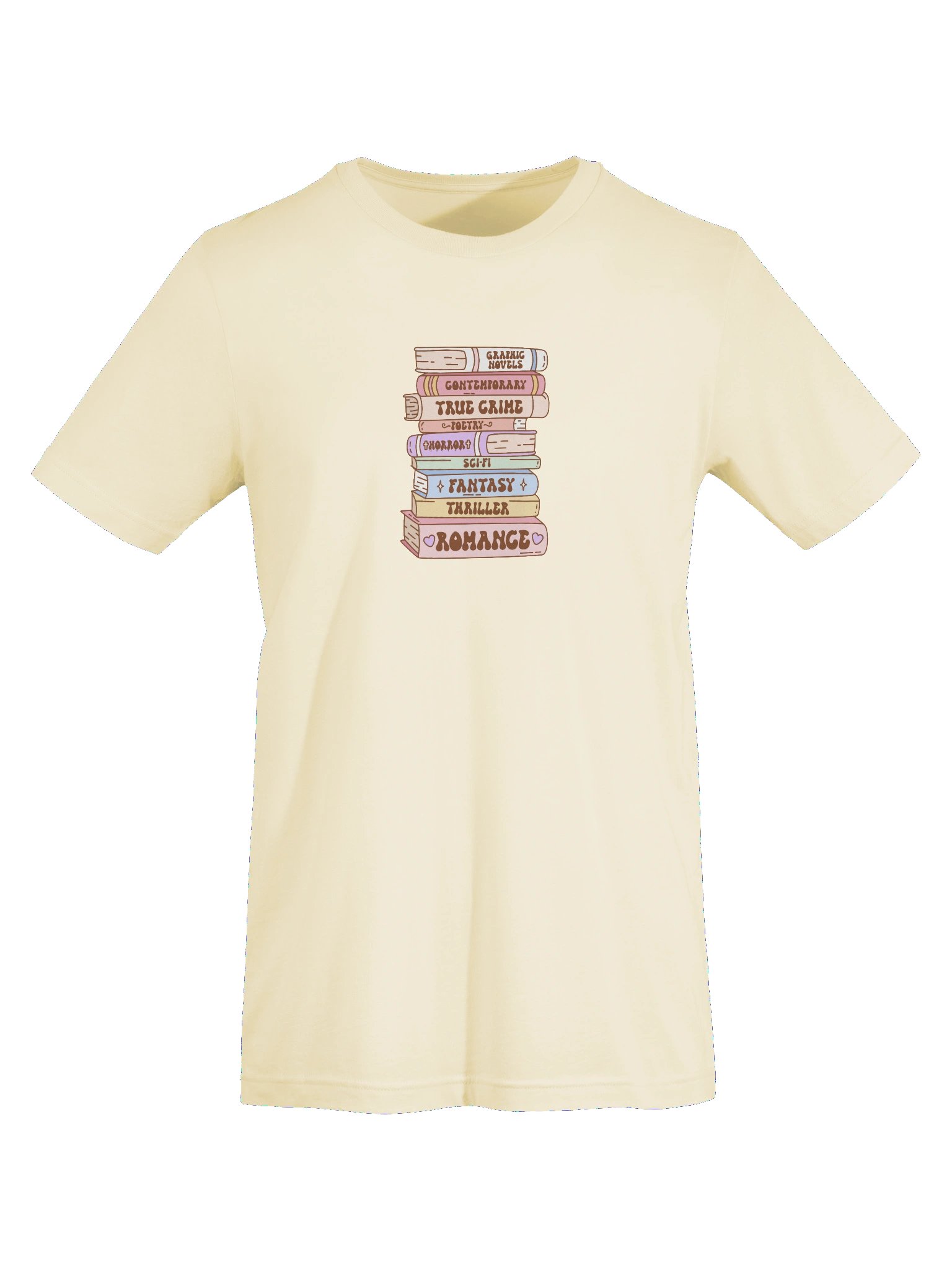Genre Stack Unisex T-Shirt | Book Lover Literary Reader Vintage Character Tee product image (103)