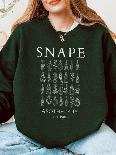Potion Master's Apothecary Cozy Minimalist Fall Sweatshirt product image (6)
