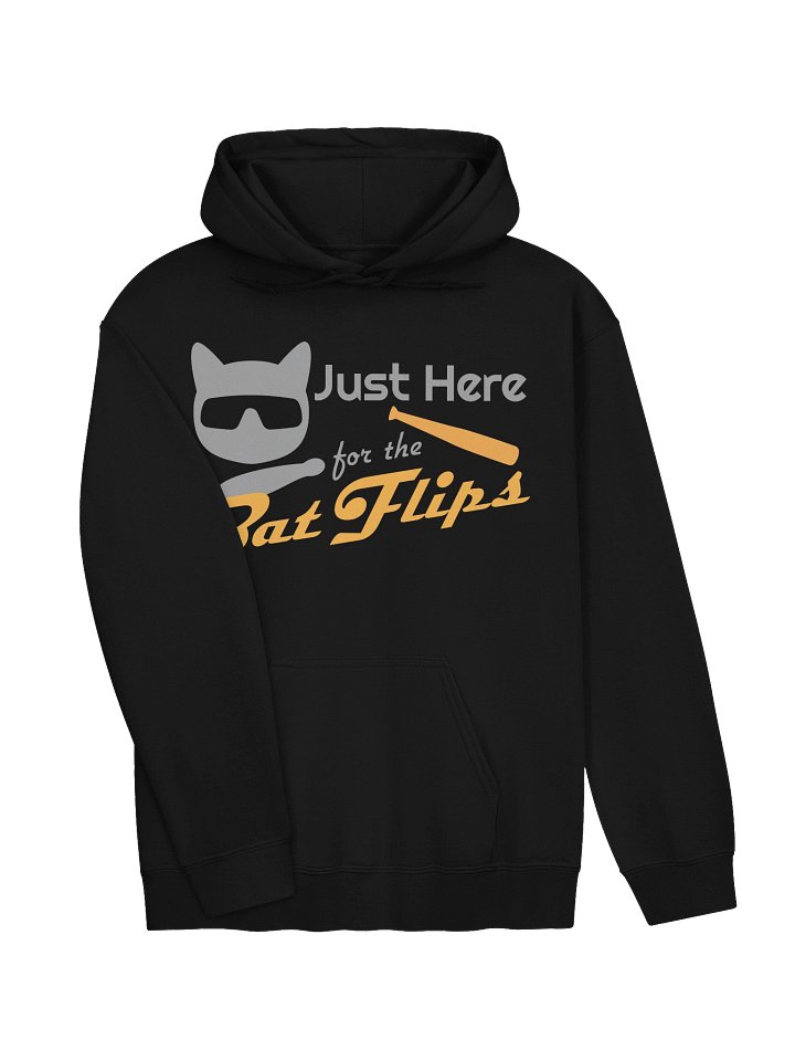 Baseball Cat (Just Here for The Bat Flips) - Unisex Adult Hoodie product image (2)