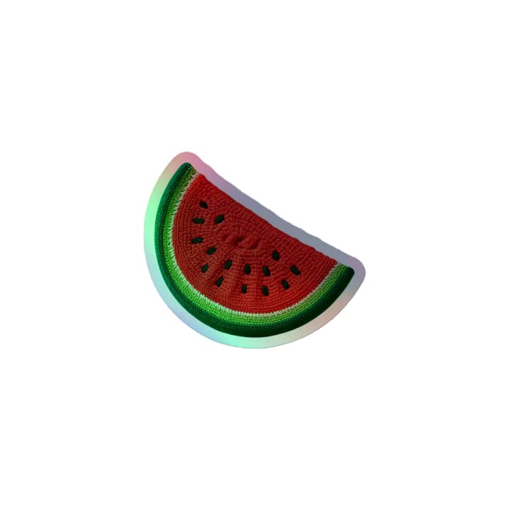 CozyAvocado Kiss-Cut Holographic Sticker Sheet Watermelon #1 product image (1)