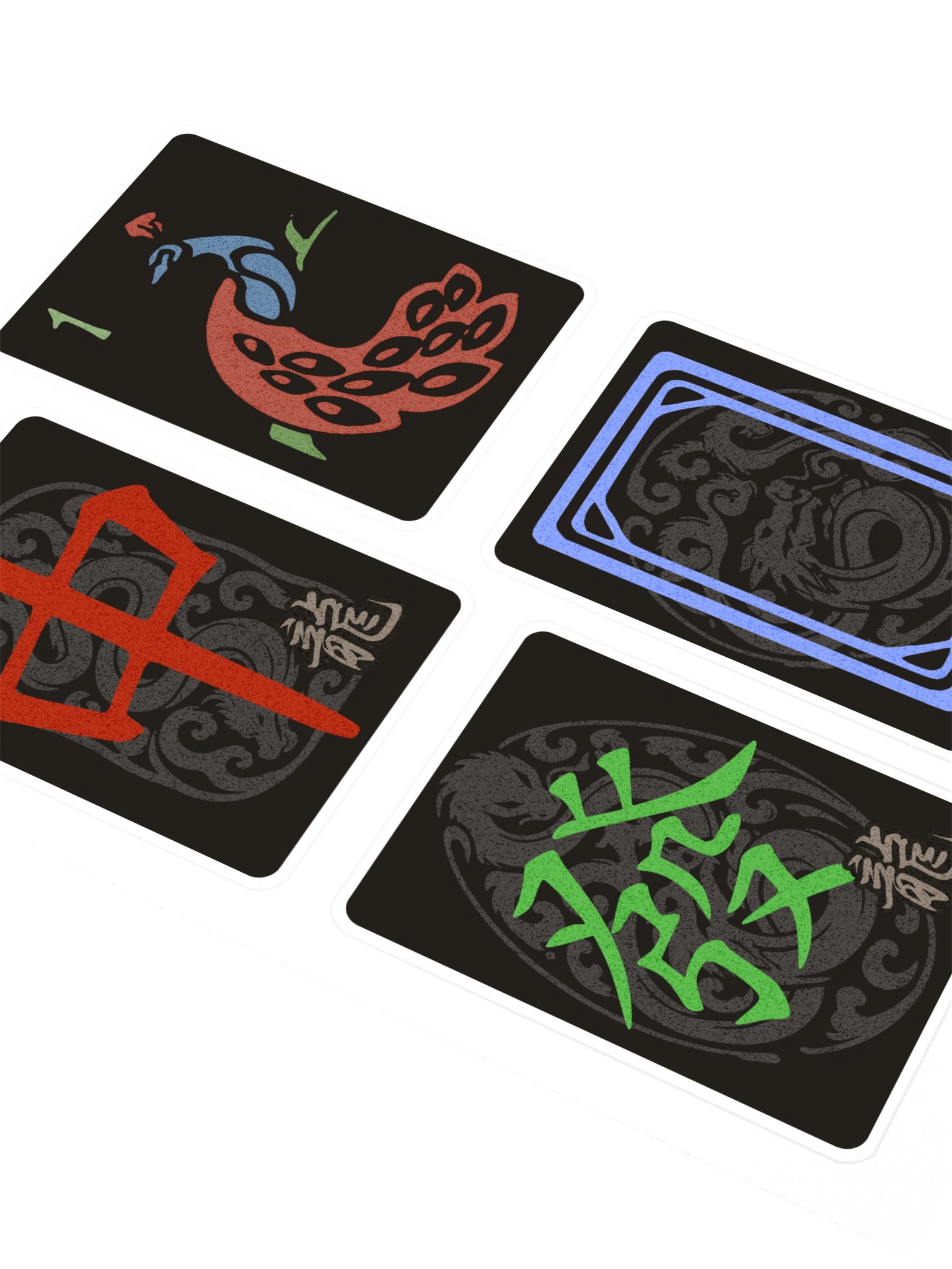 Mahjong Dragons and One of Bamboo Sticker Pack product image (2)
