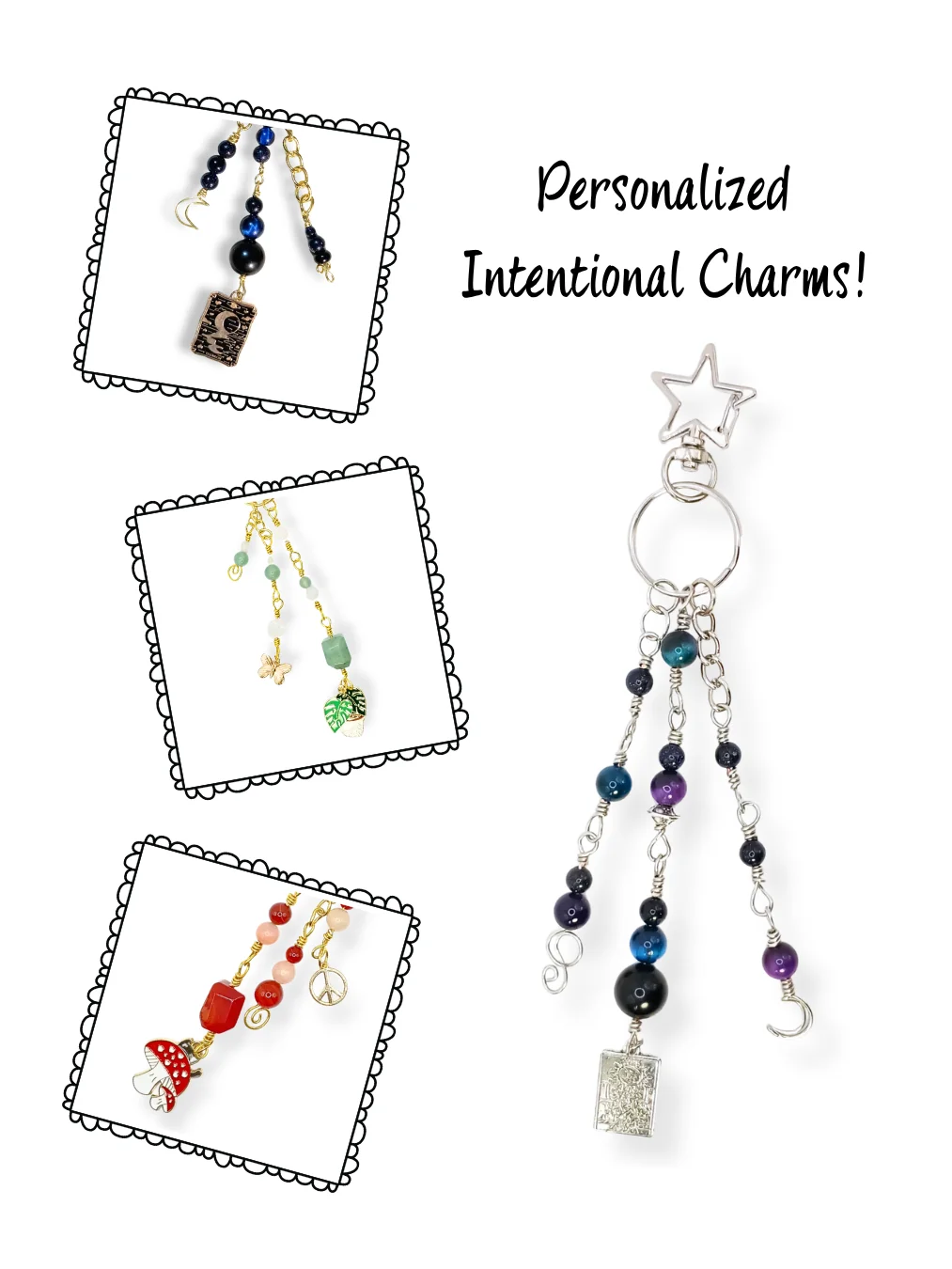 Custom Purse Charm | Protection, Love, Abundance | Keychain, "Your Vision" product image (1)