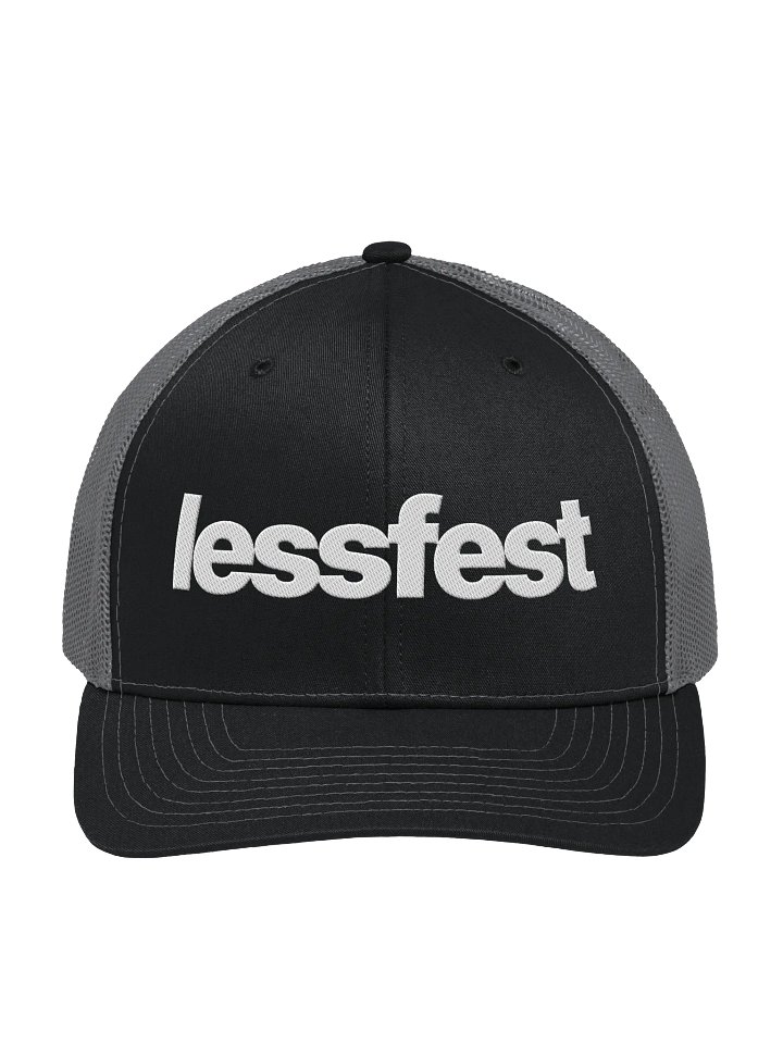 lessfest hat dark v2 product image (1)