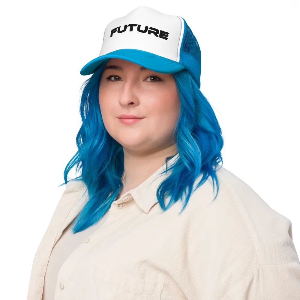Future Dodgeball Club Foam Trucker Hat (Dark) product image (8)