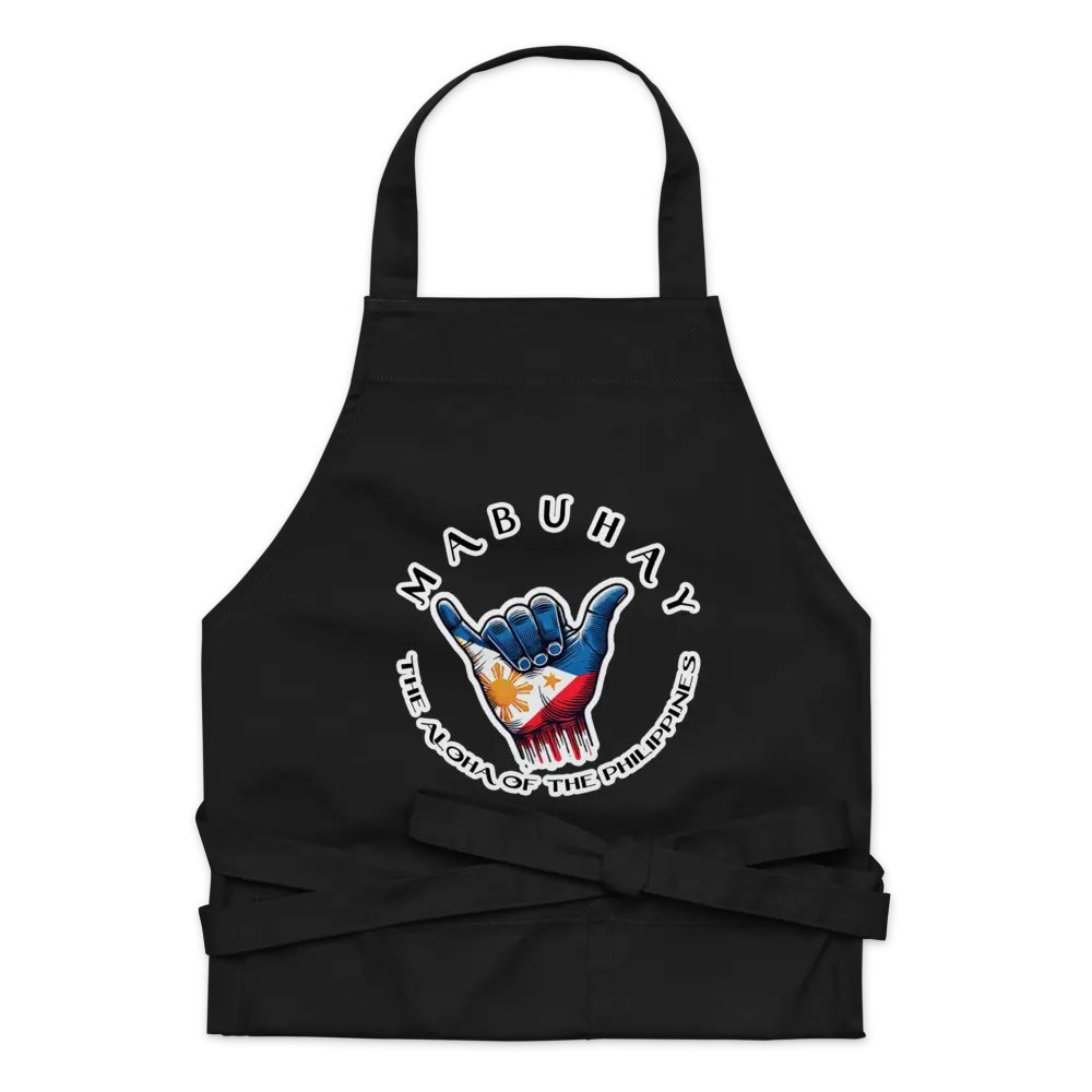 MABUHAY THE ALOHA OF THE PHILIPPINES APRON - SHAKA HANG LOOSE VIBES FOR YOUR KITCHEN product image (9)