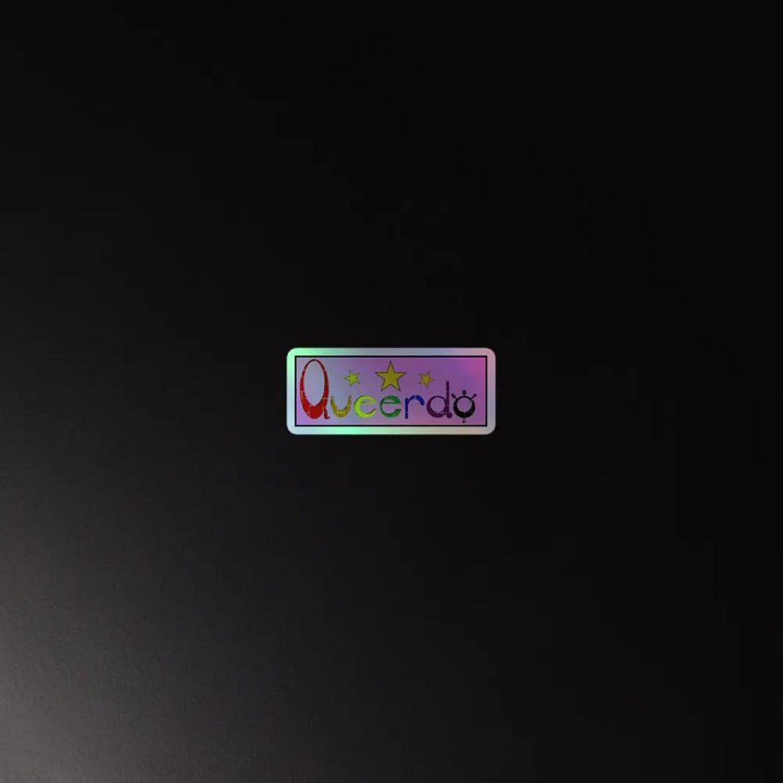 Queerdo Holo Sticker product image (4)