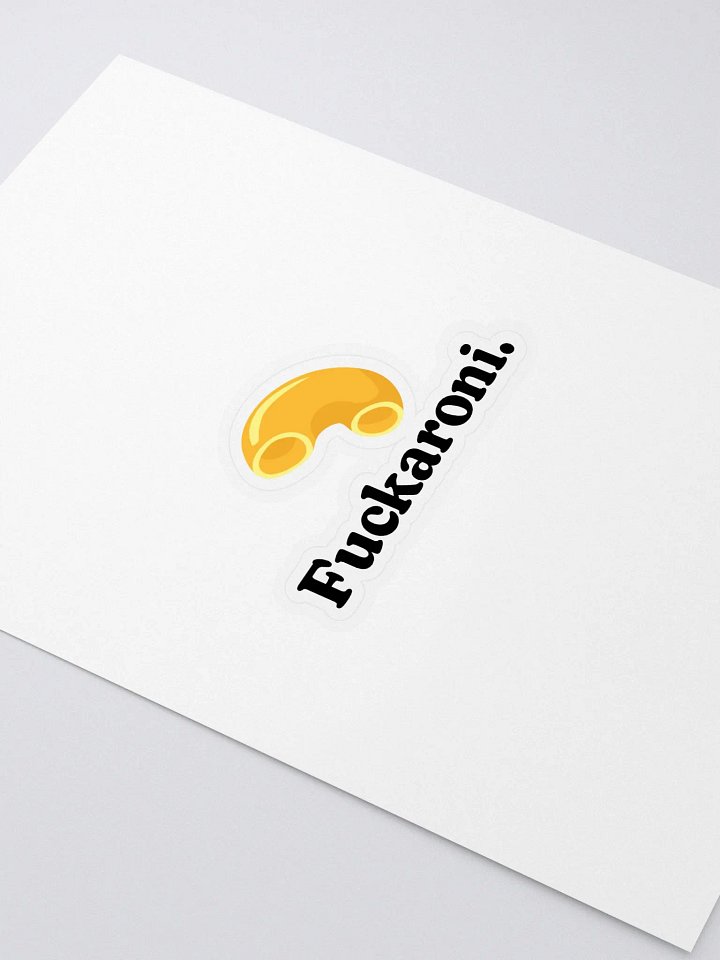 Fuckaroni sticker product image (2)