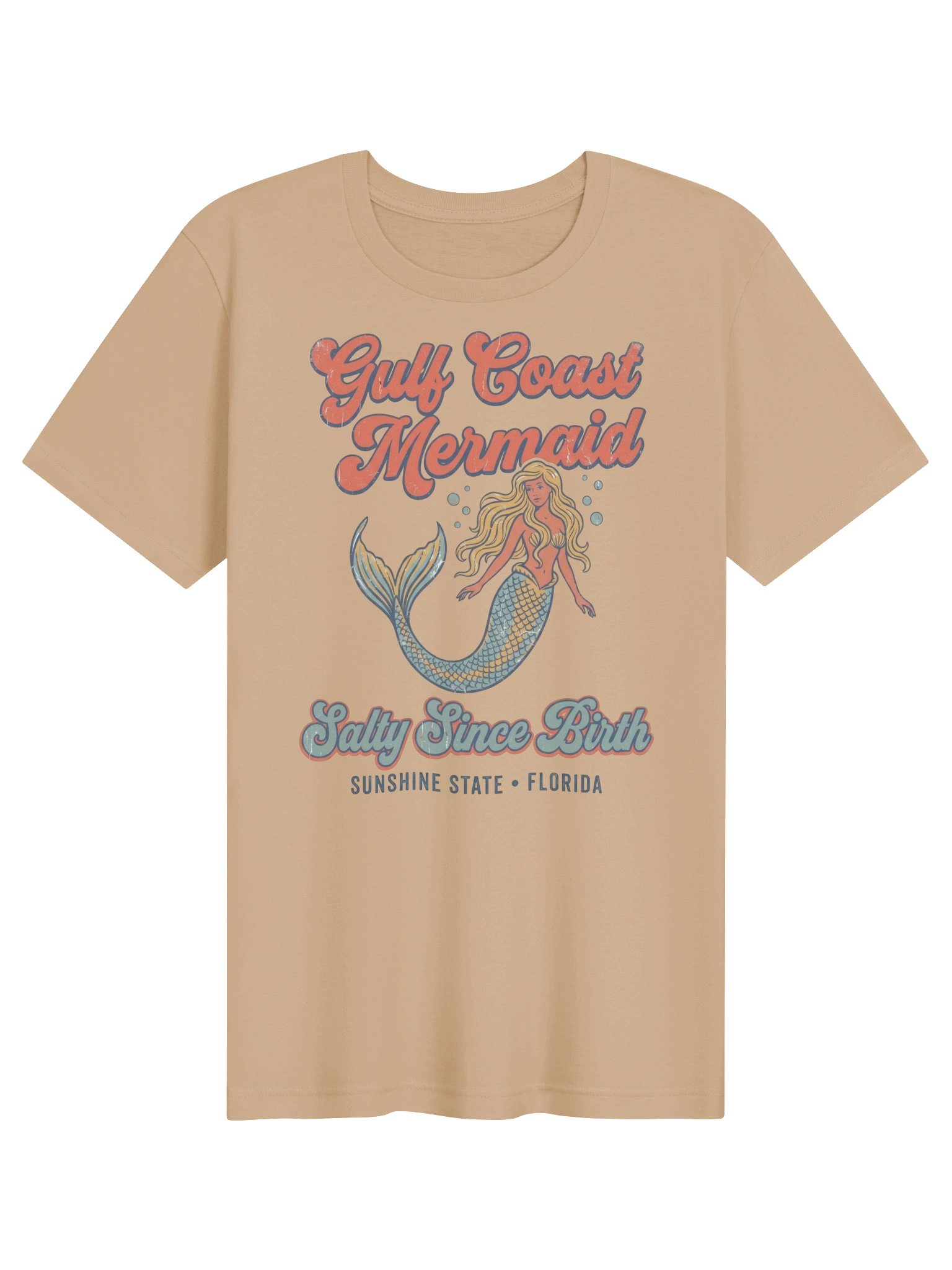 Gulf Coast Mermaid Retro Florida Tee product image (2)