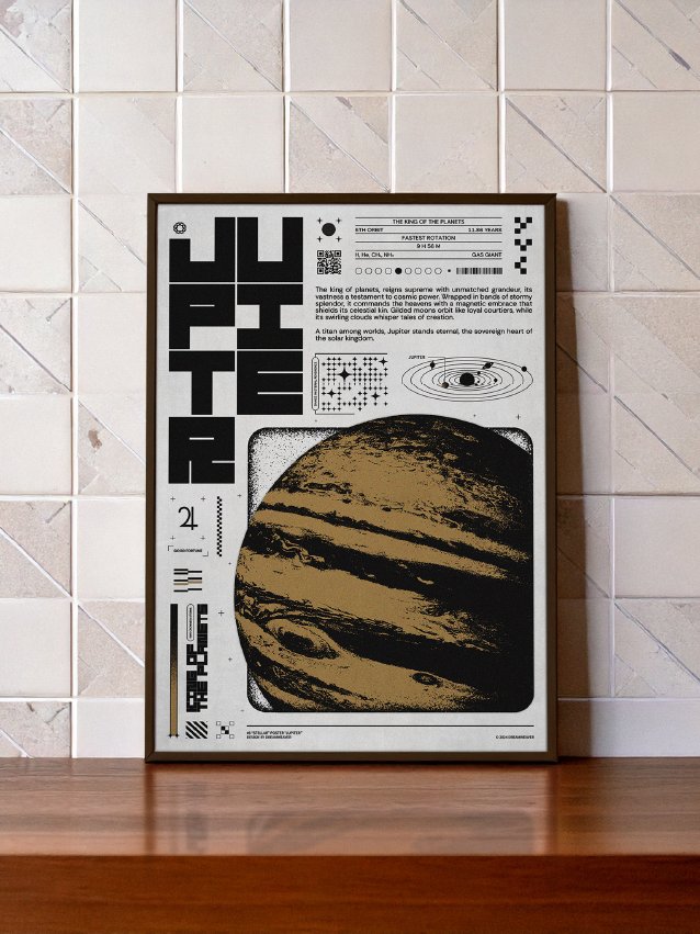 Dominion : Jupiter — Bold Brutalist Digital Print for Modern Interior product image (1)