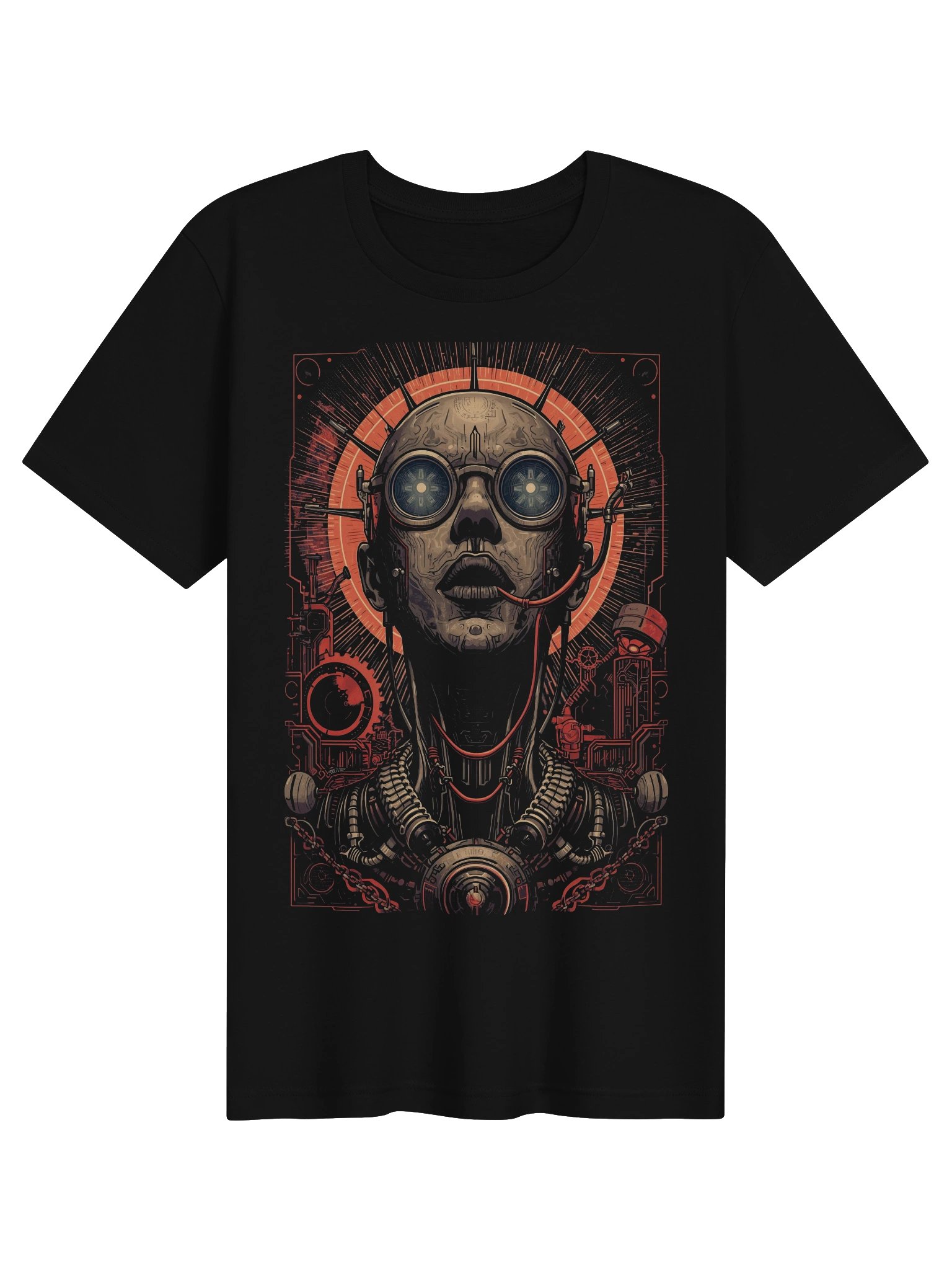 Retro Cyborg Halo Lightweight T-Shirt product image (1)
