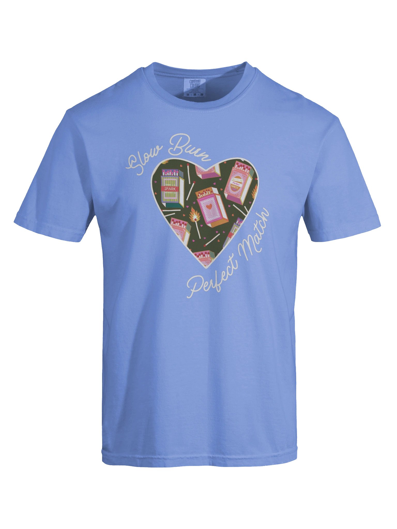 Slow Burn Perfect Match | White lined colorful heart logo - CC product image (93)