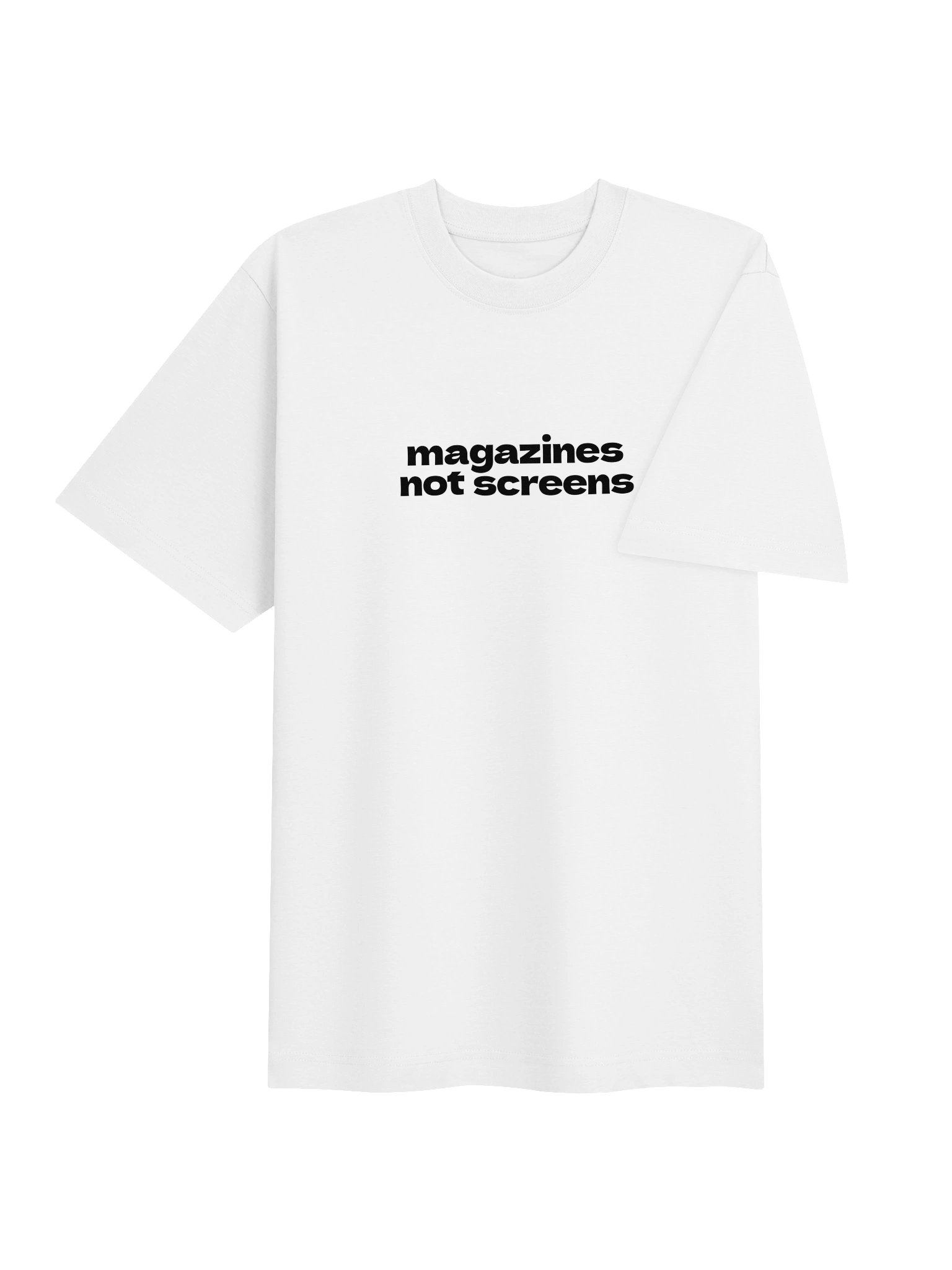 magazines not screens relaxed tee product image (4)