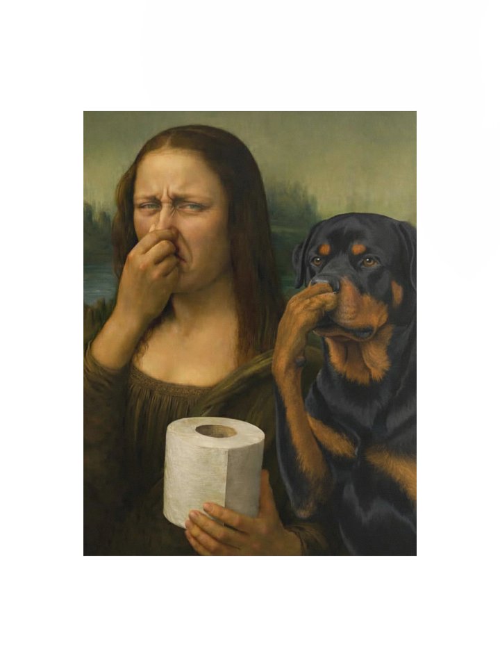 Rottweiler & Monalisa Poster product image (2)
