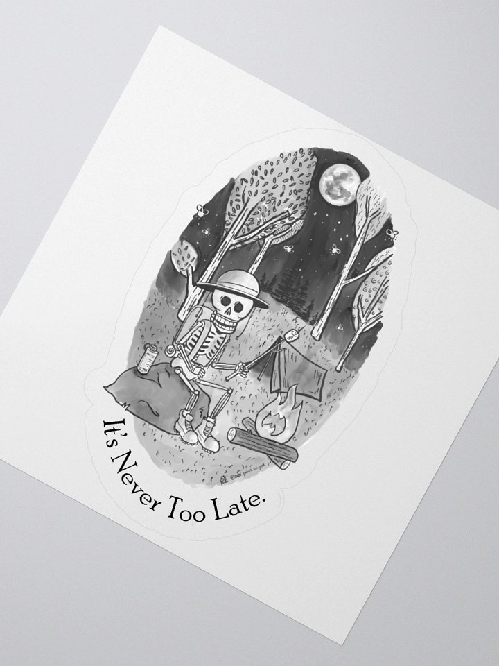It's Never Too Late Kiss-Cut Stickers product image (4)
