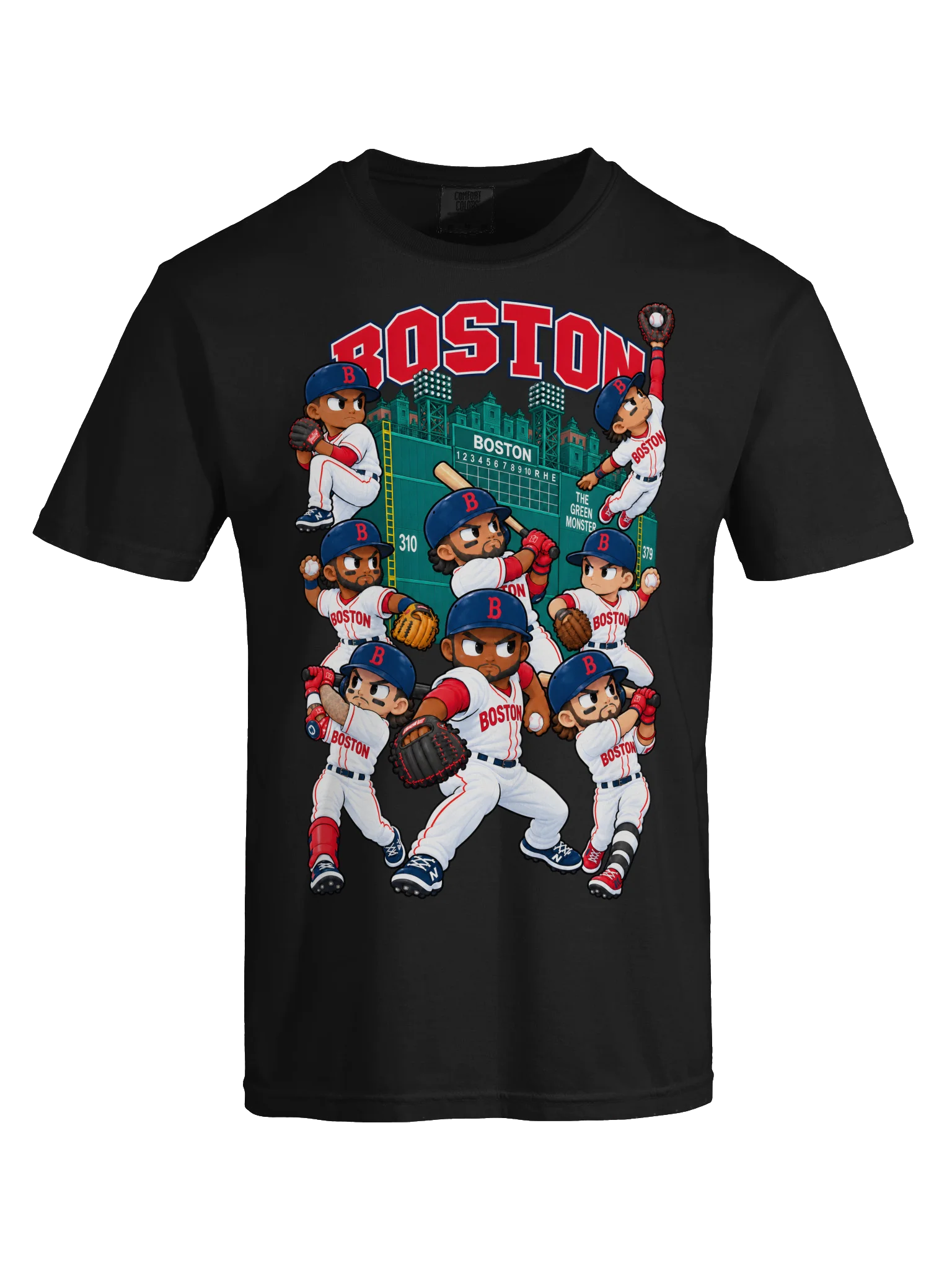 Boston Baseball Animated Player T-Shirt product image (35)
