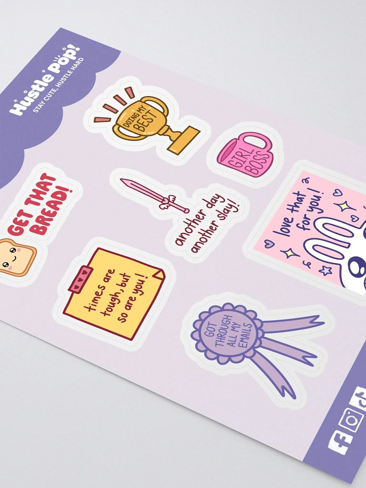 Motivational Girlboss Sticker Sheet product image (2)