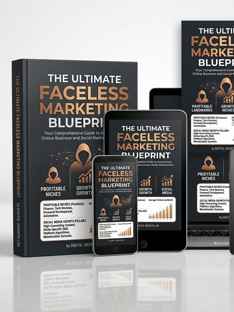 PLR Faceless Digital Marketing Blueprint | Build & Grow Online Anonymously product image (1)