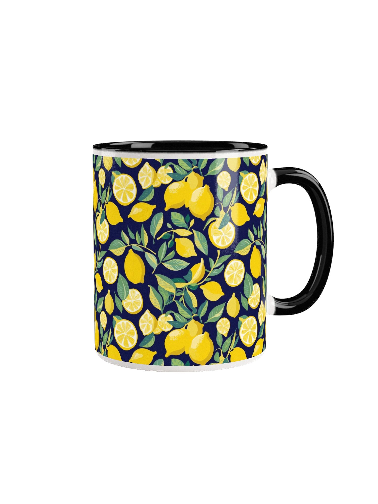 Vibrant Inner Colors Ceramic Mug-Lemons product image (1)