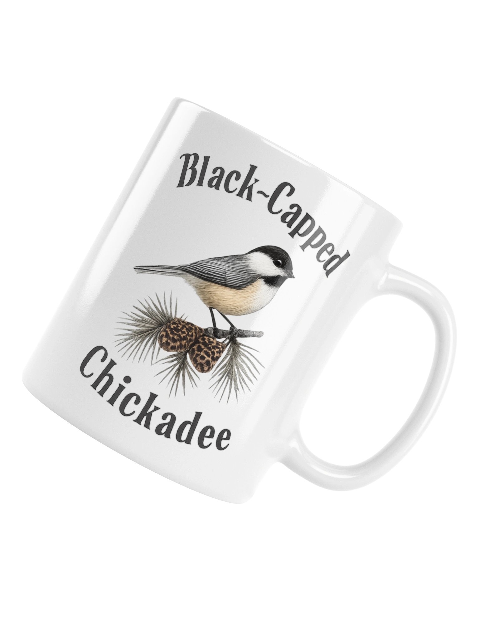 Black-Capped Chickadee Ceramic Mug – Bird Watching Coffee Cup product image (3)