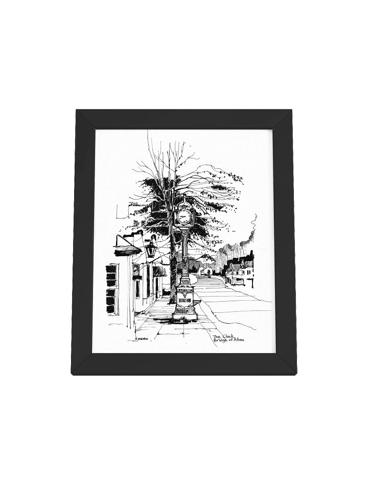 The Paterson Clock, Bridge of Allan - Framed Poster product image (1)
