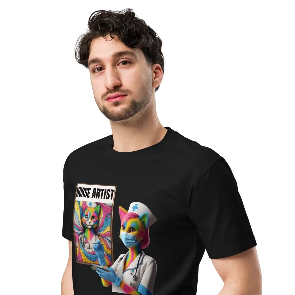 Nurse Artist Cat Unisex Tee product image (7)