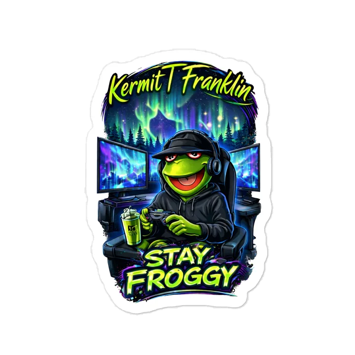 Froggy Gamer Vibes Vinyl Decals product image (1)
