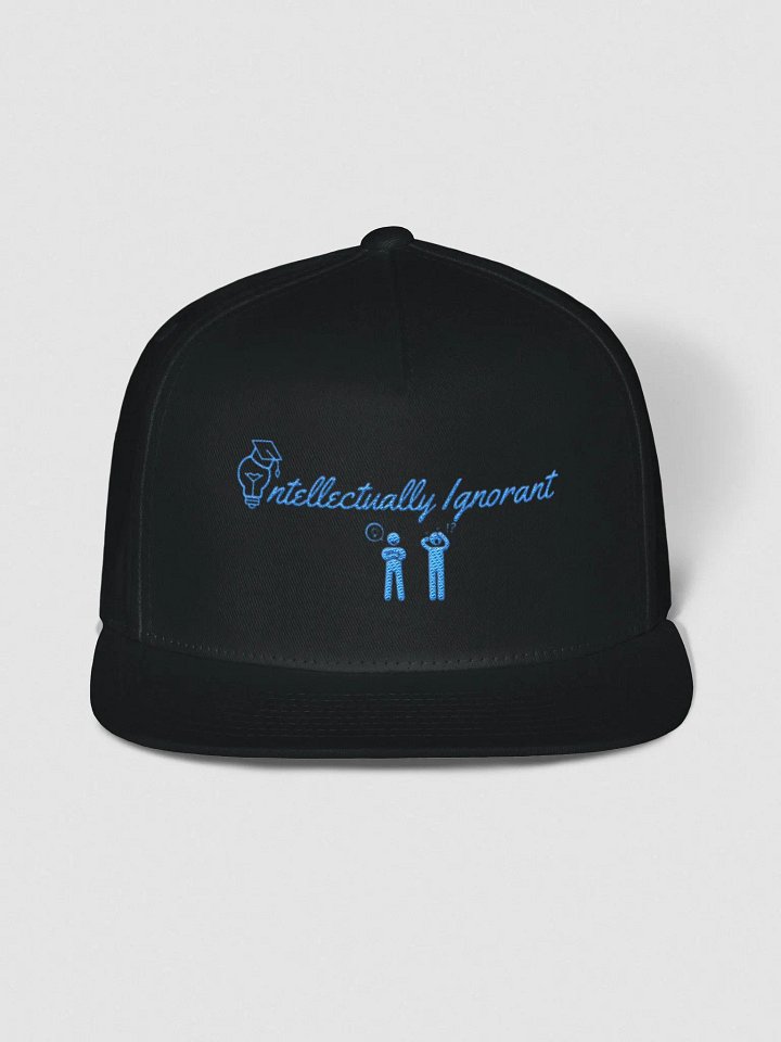 Intellectually Ignorant (BLUE LOGO) Snapback hat product image (1)