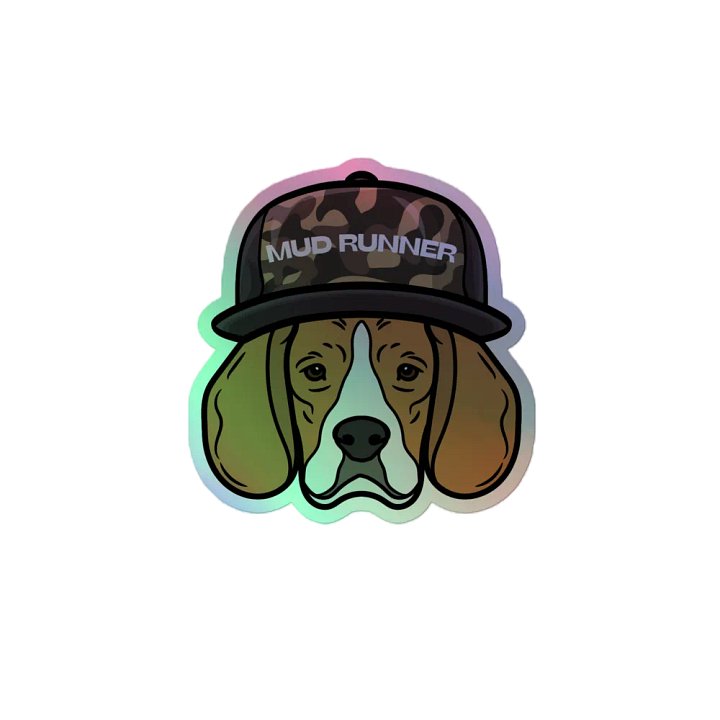 Mud Runner Dog Holographic Sticker Sheet product image (2)