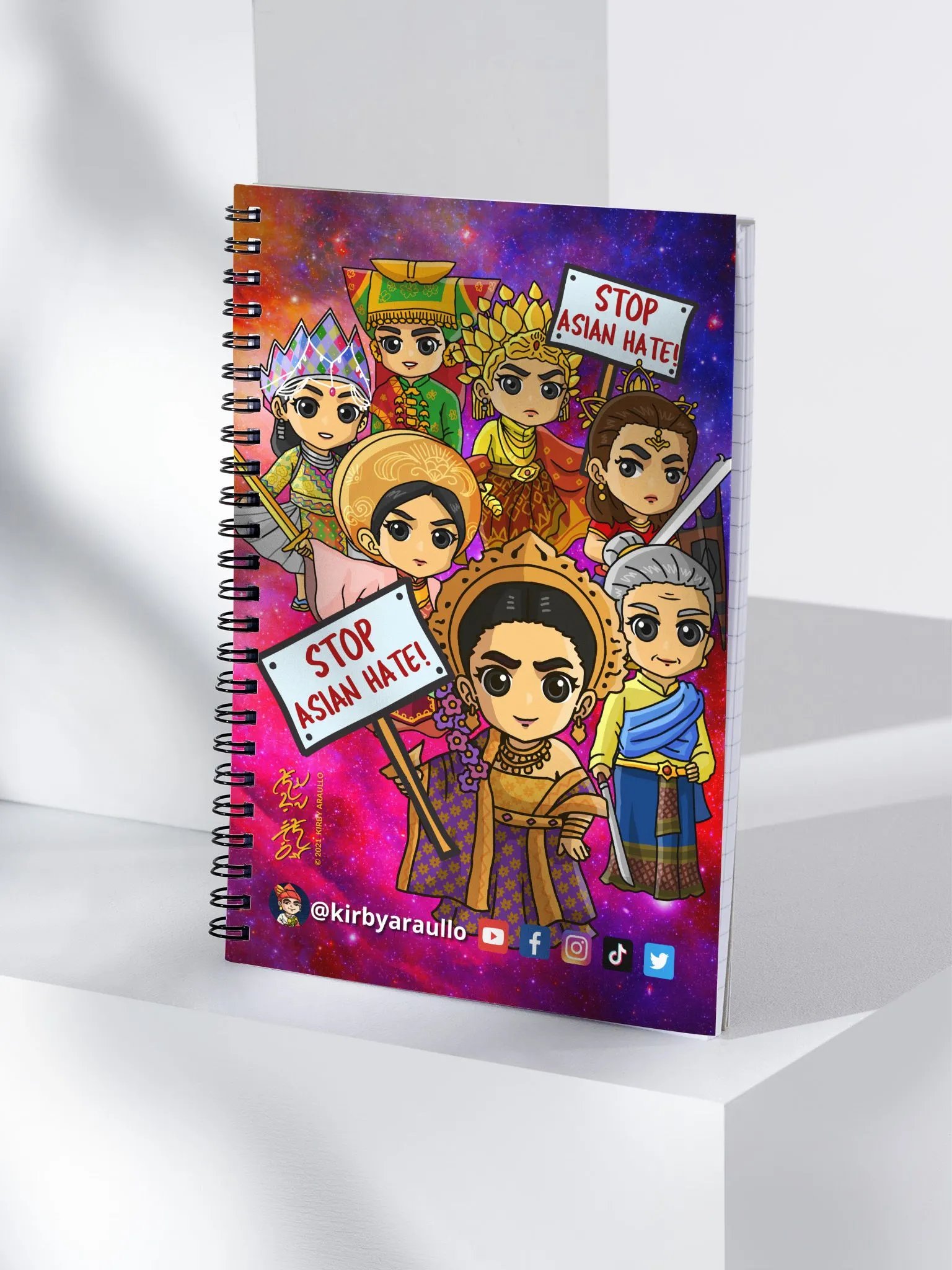 Stop Asian Hate Chibi Notebook product image (3)