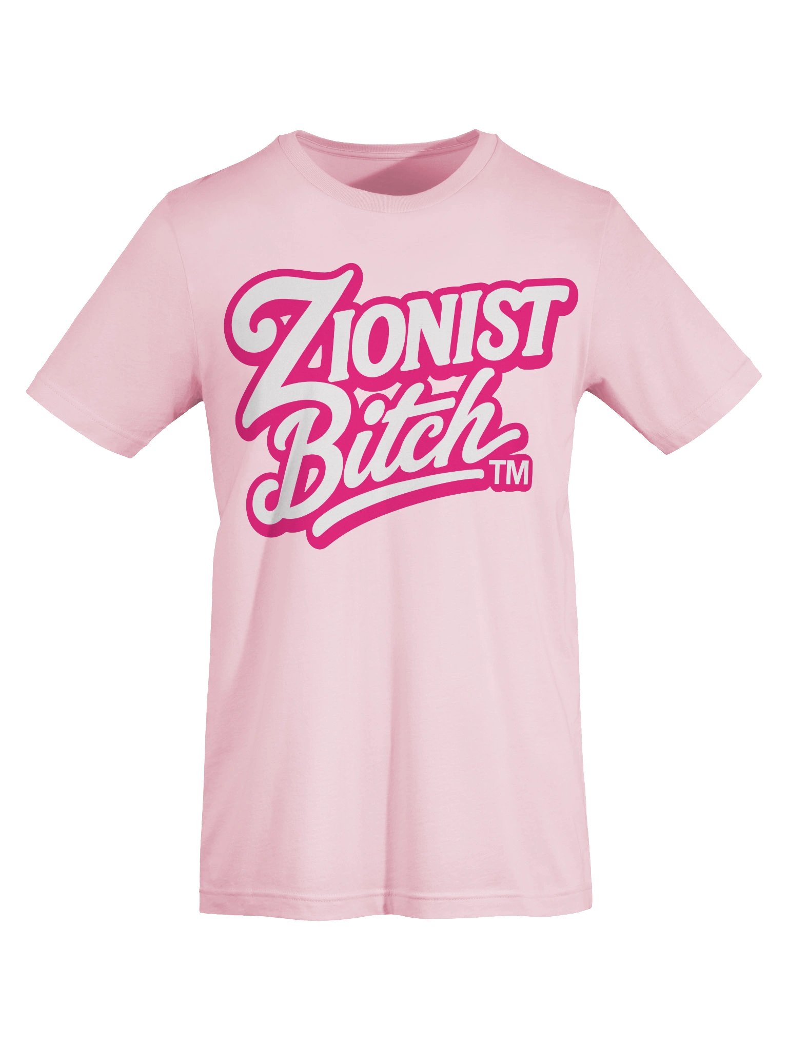 Zionist Bitch Script Tee (Pink) product image (5)