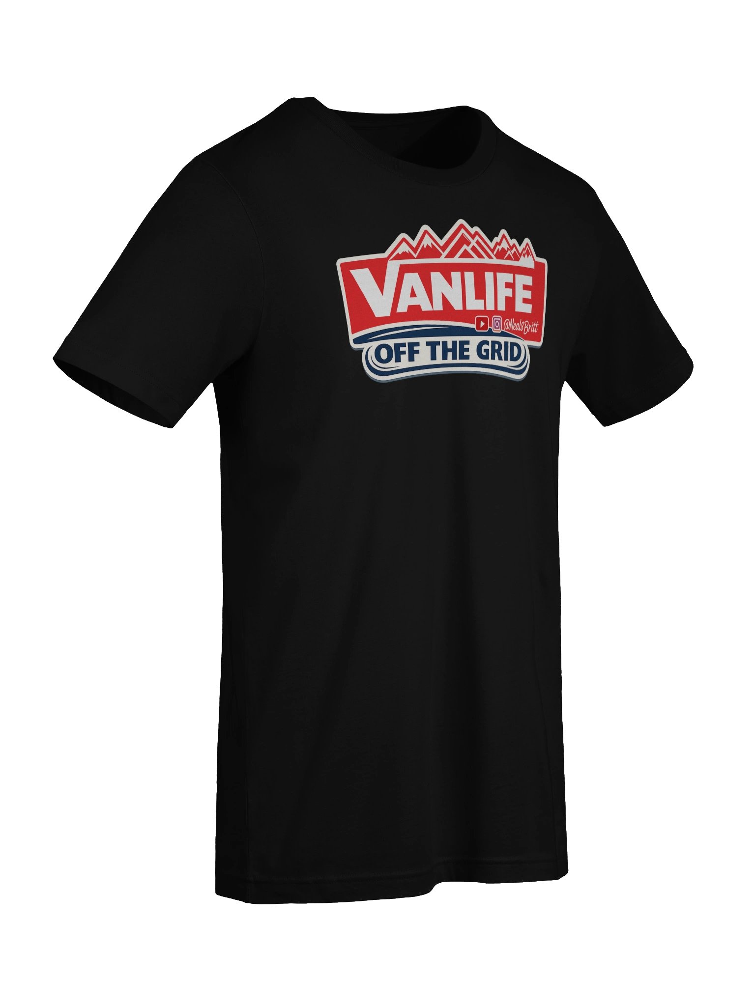 Vanlife - Off the Grid Black Tee product image (9)