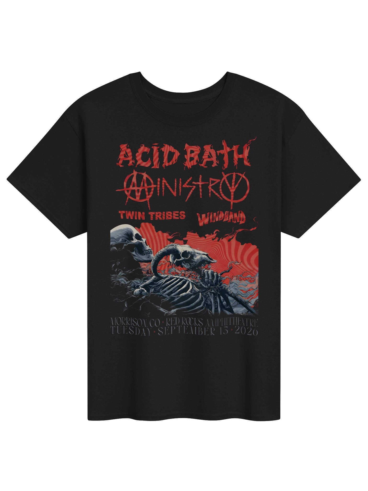 Acid Bath X Ministry With Twin Tribes And Windhand 2026 Merch T-Shirt product image (1)
