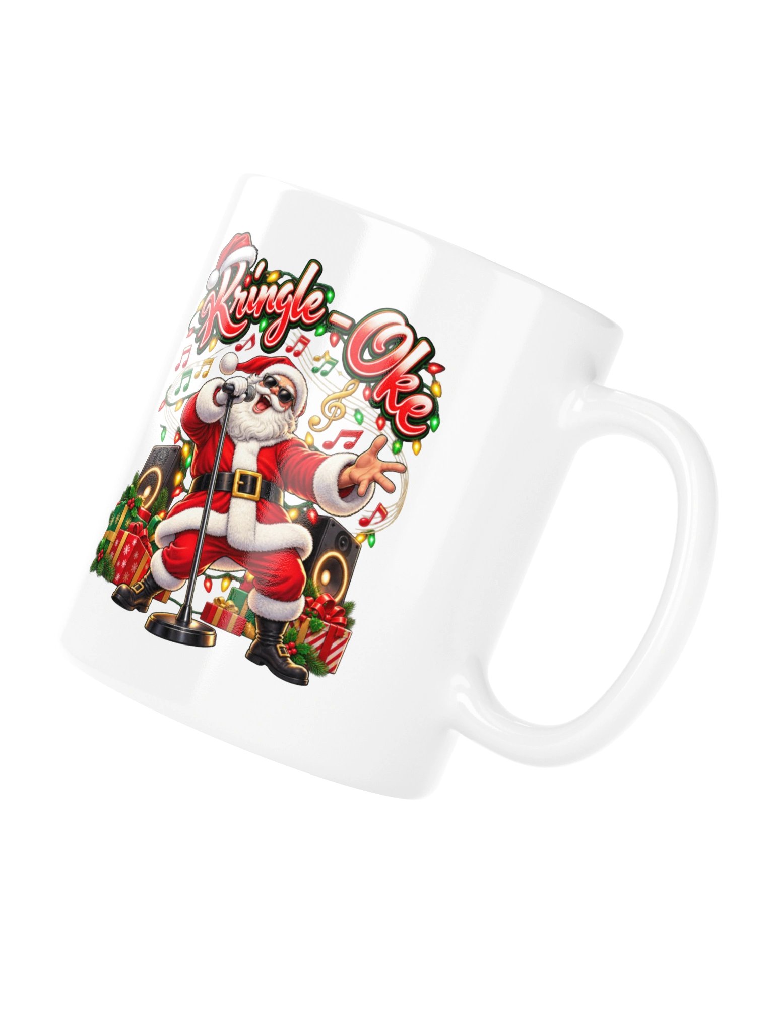 KRINGLE-OKE — Santa’s Taking the Mic! Mug product image (12)