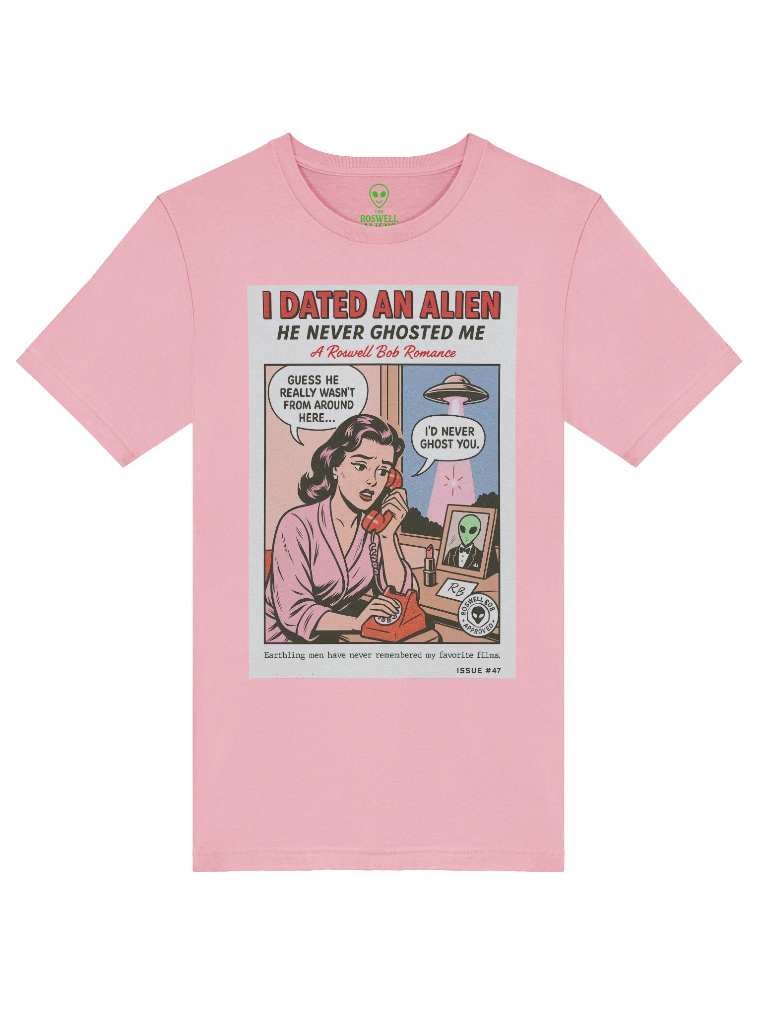 I Dated an Alien, He Never Ghosted Me Comic Book Parody Concert Tee Fit Unisex T-Shirt product image (53)