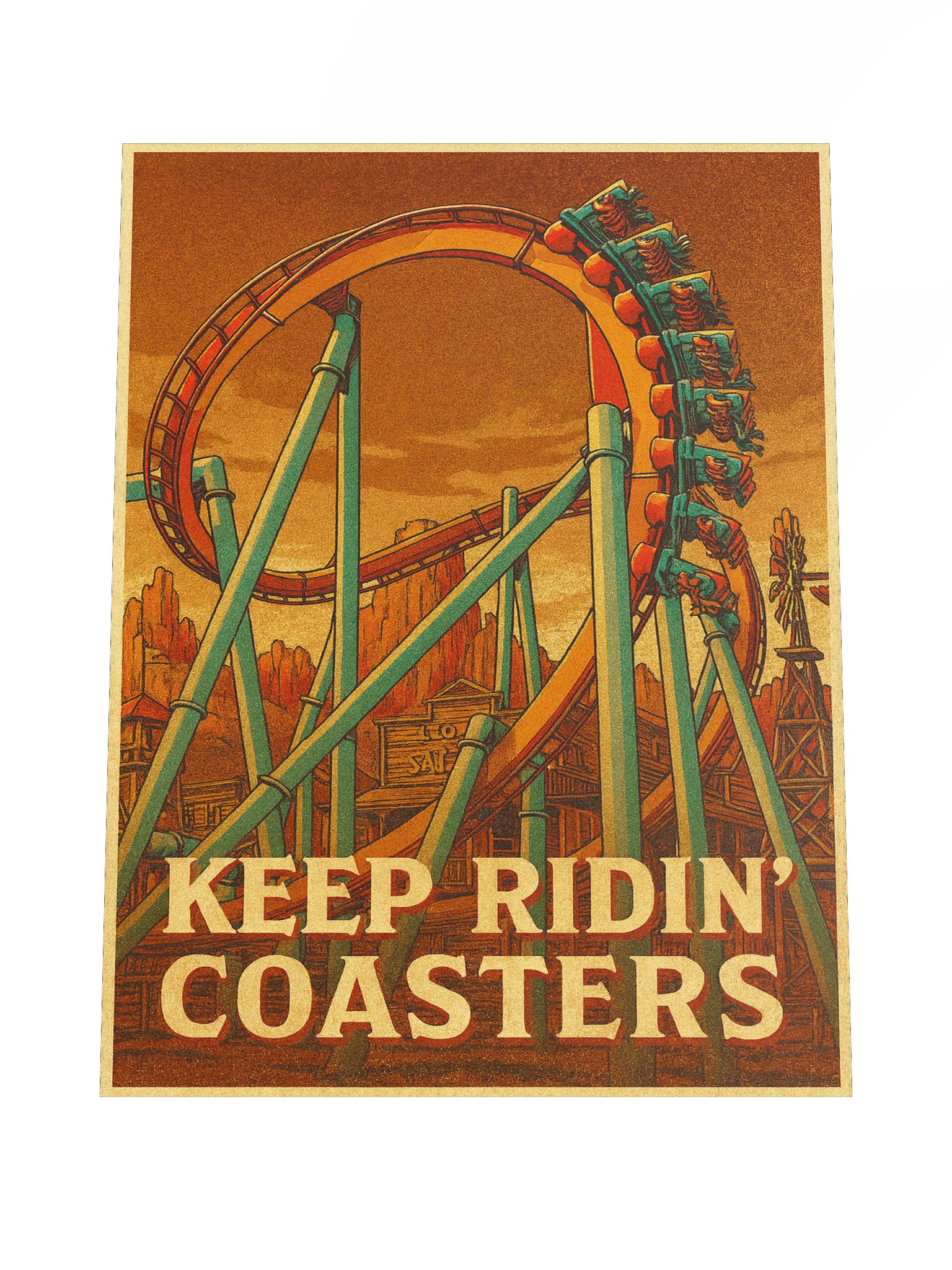 Keep Ridin' Coasters Invert 18x24 Inch Poster! product image (4)