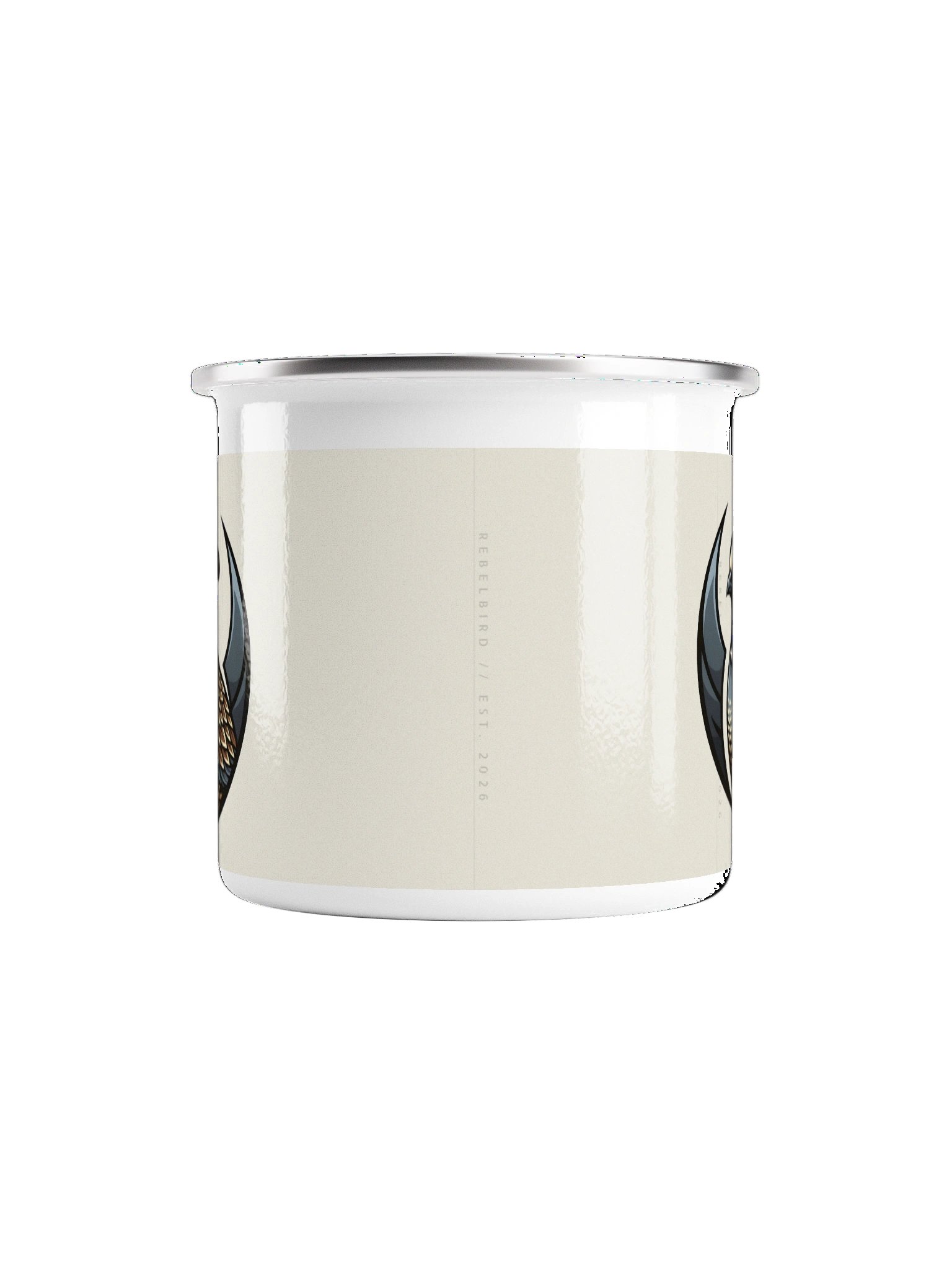 RebelQuail Crest Enamel Mug product image (2)