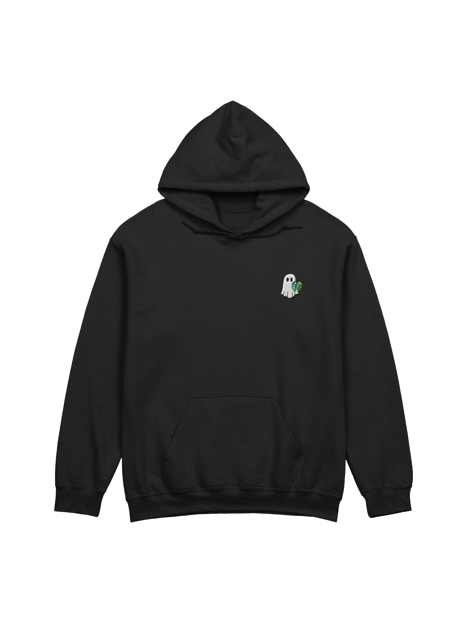 monstera ghostie embroidered hoodie product image (2)