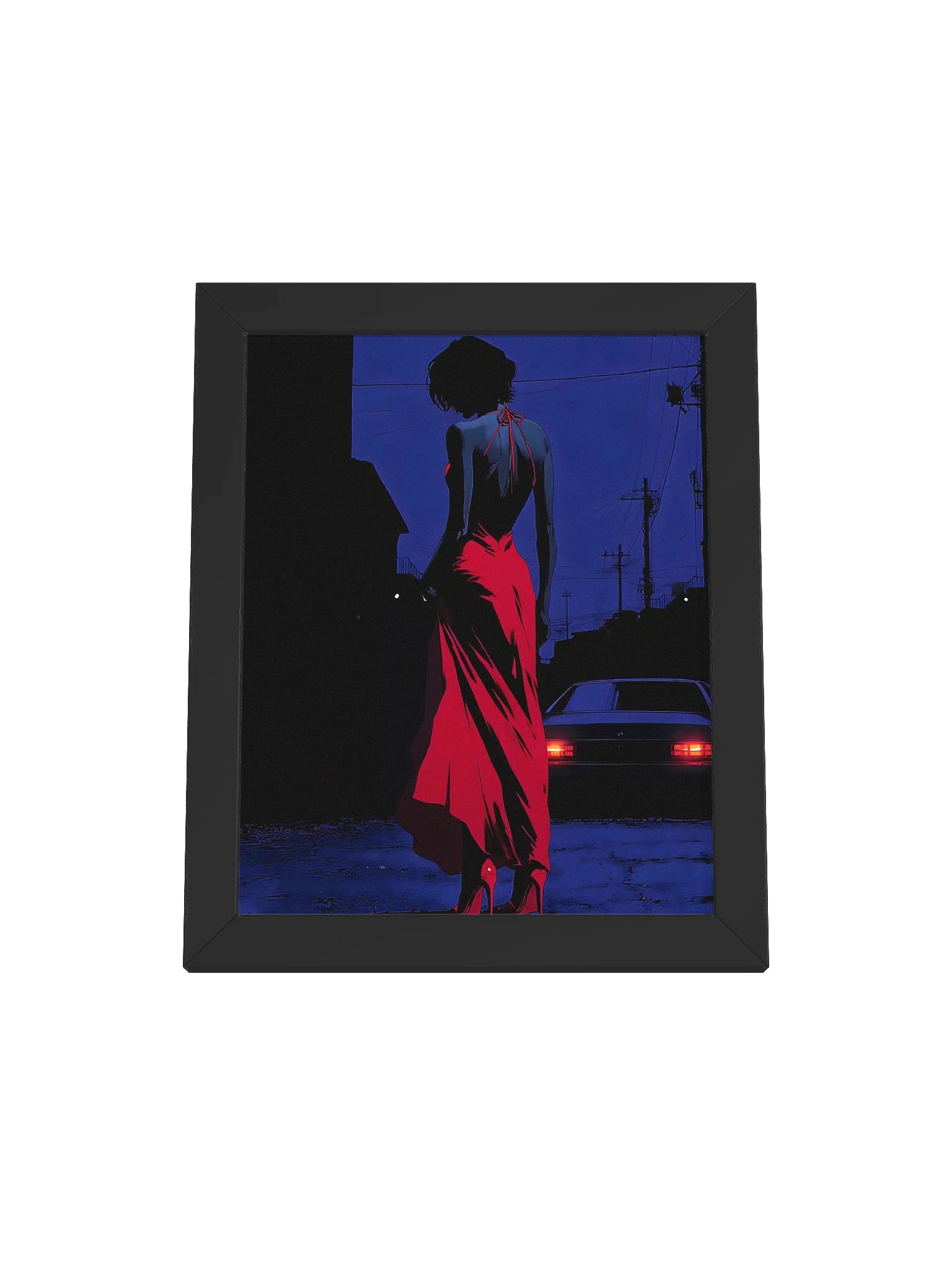 Woman in Red Framed Matte Poster product image (1)