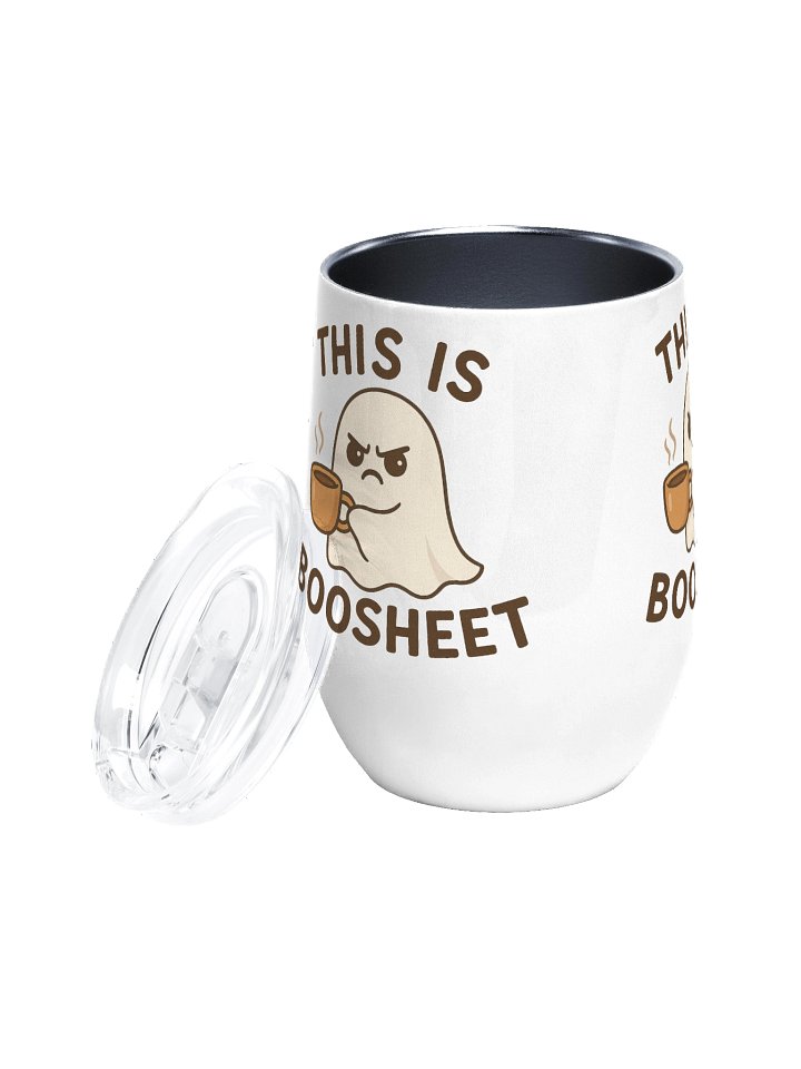 Sip Happens This is Boosheet Portable Coffee Tumbler Durable Stainless Steel Double-Walled Design Perfect for Wine Nights Coffee Mornings and Everyday Use product image (2)