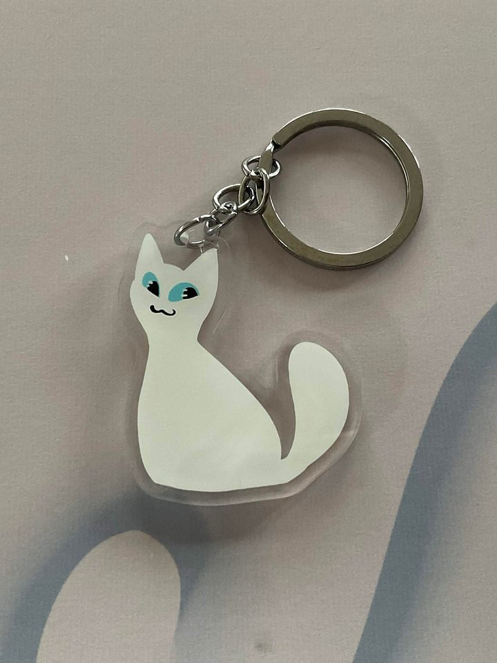 "Black & White Cat" charm product image (2)