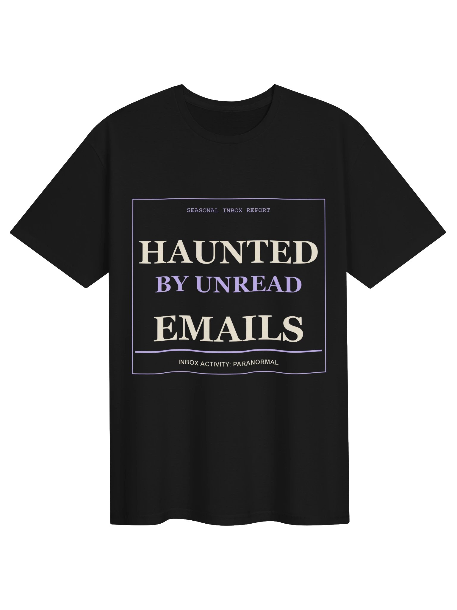Funny Halloween Work Shirt — Haunted by Unread Emails product image (1)