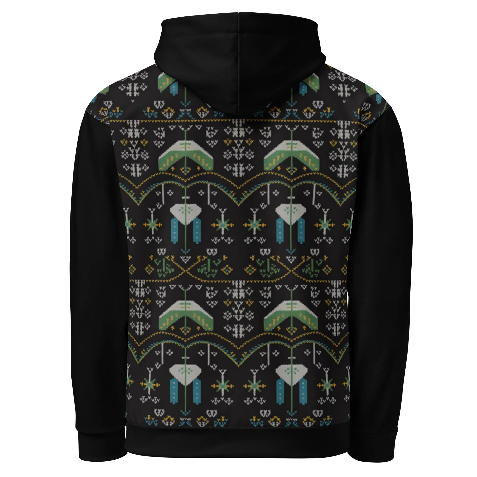 Retro Gamer Pixel Invaders Hoodie – Galactic Edition product image (6)