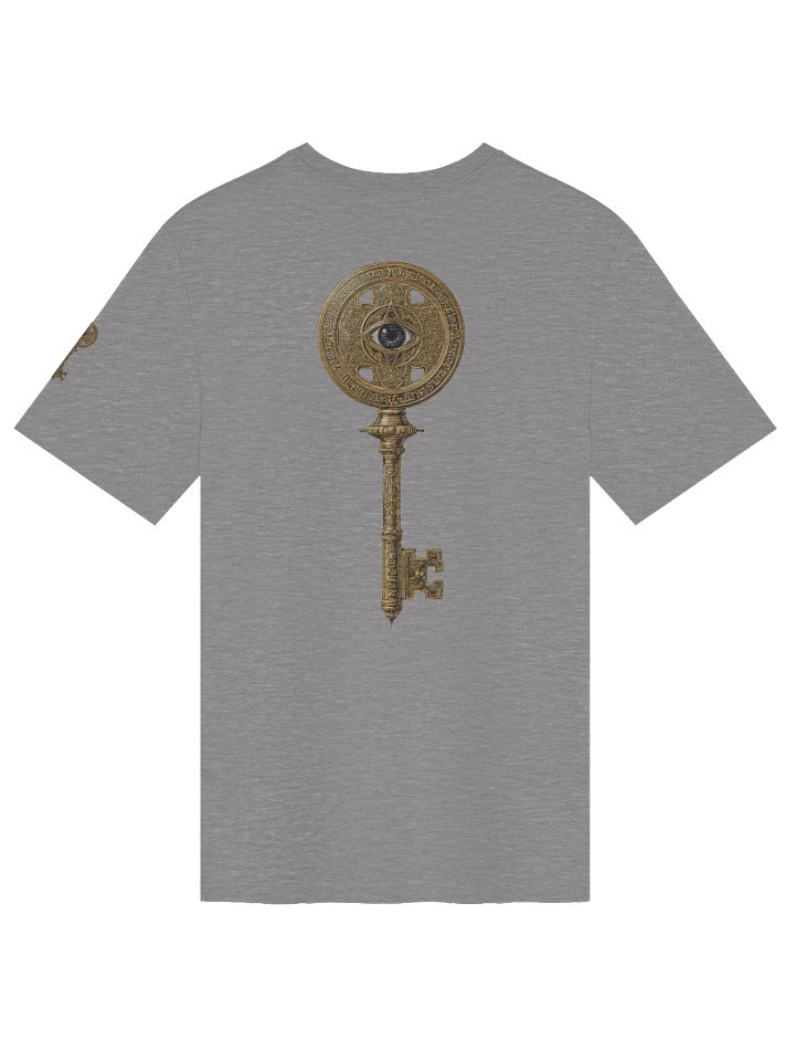 The Gatekeeper’s Key – Heather Grey Reverse Structural Edition (Back + Left Shoulder Print) product image (2)