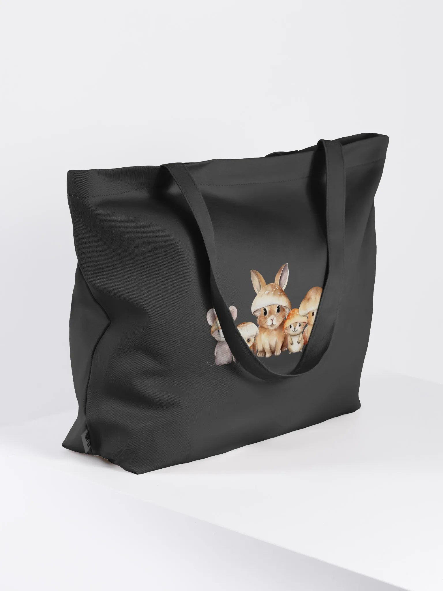 Whimsical Woodland Friends Organic Tote Bag - Kleine Waldfreunde Tragetasche Bio Baumwolle product image (4)