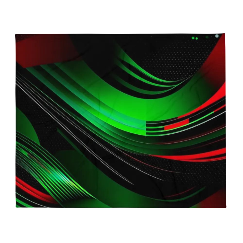 Midnight Racing Design Throw Blanket product image (2)