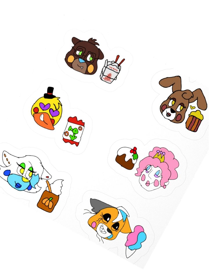 The Candy Cast Fav Foods! Sticker Set product image (2)