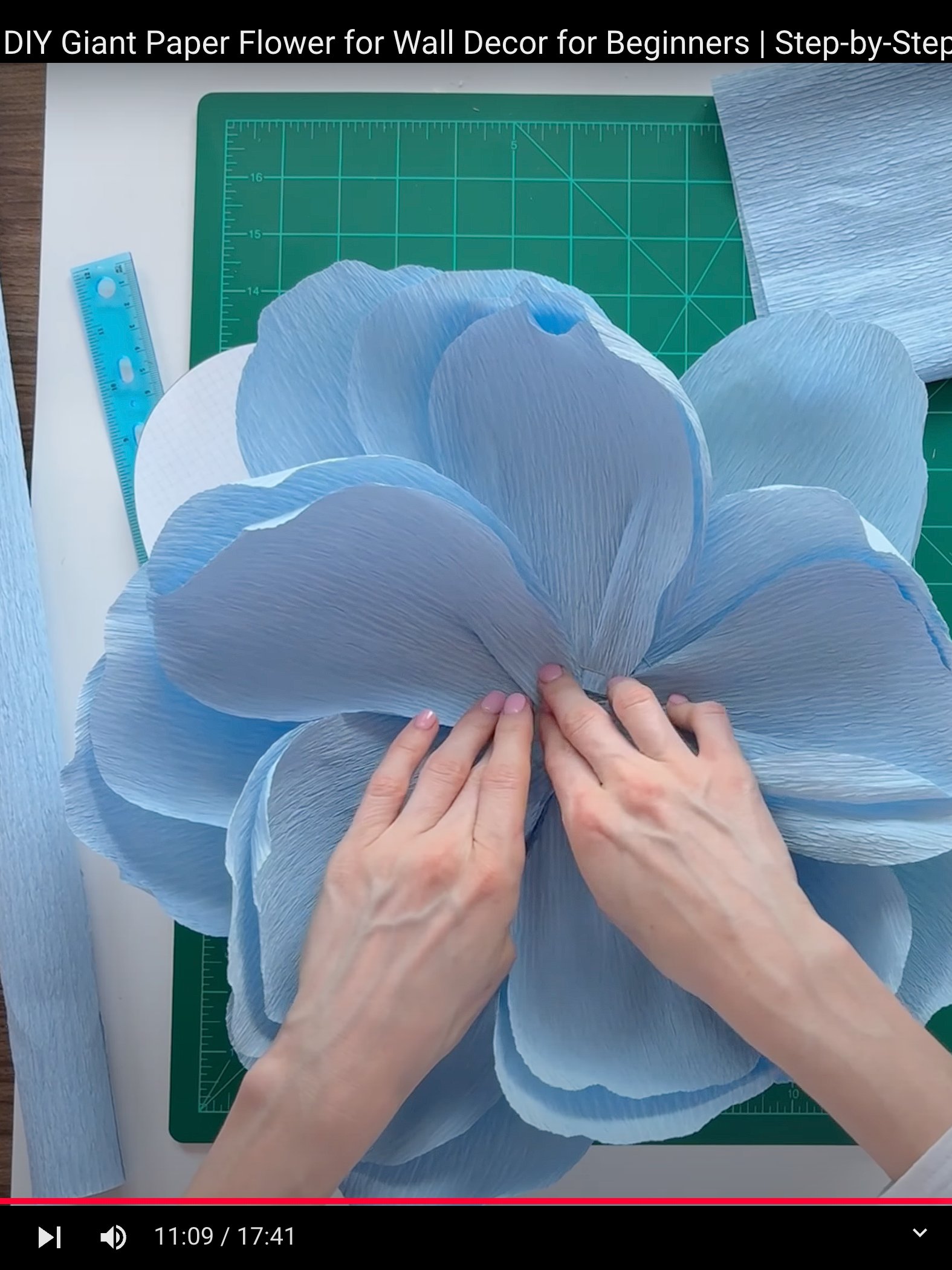DIY Giant Crepe Paper Flower: Templates from Video Tutorial product image (3)