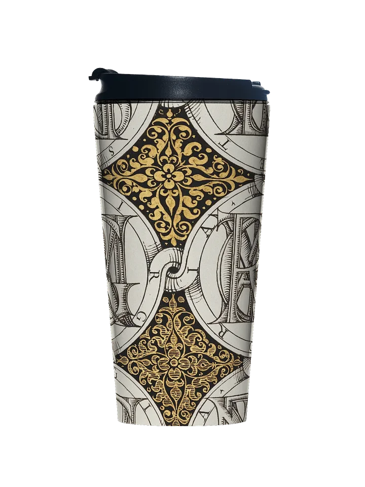 Superimposed Letters. Stainless Steel Mug product image (1)